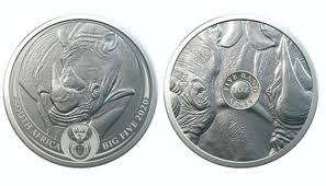 2020 Silver Rhino Big Five 1 oz coin