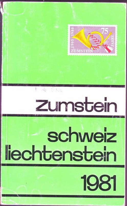 Swiss stamp catalogue 1981