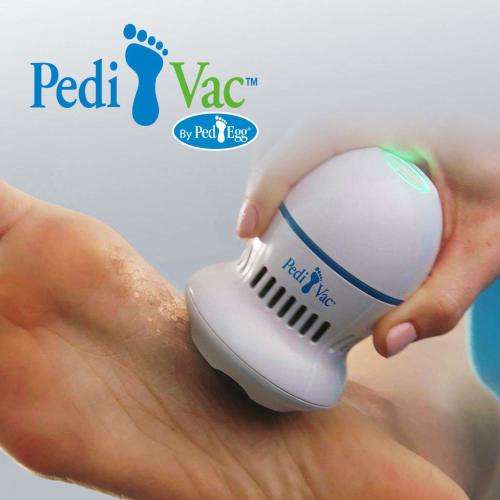 Pedi Vac by Ped Egg - Callus Remover for Feet with Built-in Vacuum Removes Dead Skin from Feet