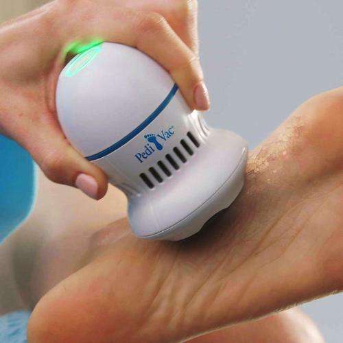 Pedi Vac by Ped Egg - Callus Remover for Feet with Built-in Vacuum Removes Dead Skin from Feet