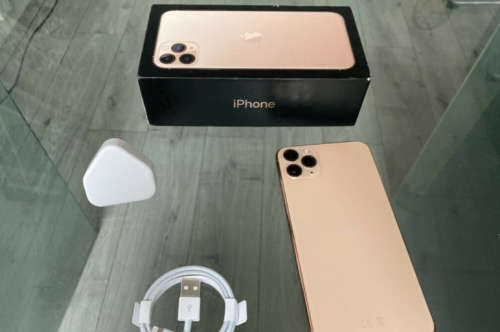 Gold Apple Iphone 11 Pro Max 256GB Factory Unlocked To All Networks + Warranty
