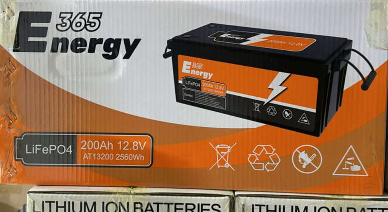 12V 200AH lithium battery 365 Energy