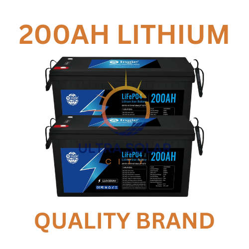 2 x 12.8V 200AH 2.56Kwh Lithium Battery - Ingle