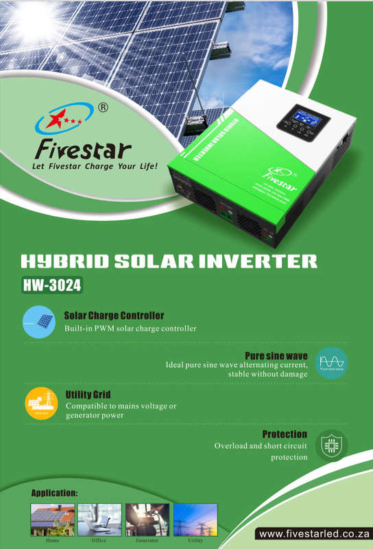 3KVA 24V PWM Hybrid Inverter-Fivestar