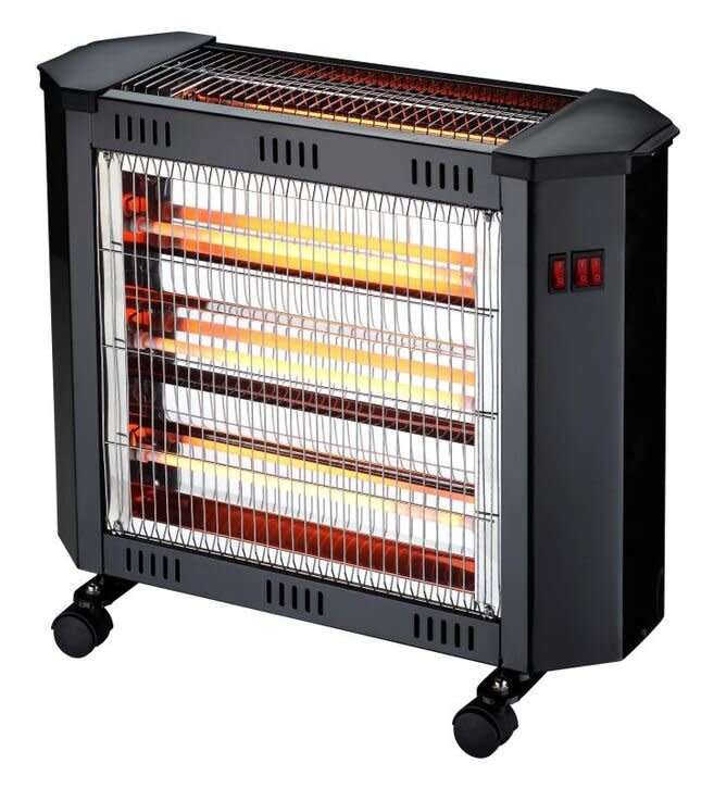 LUXELL - 5 Bar Heater with Safety Switch - Medium Size - Powerful - 2000W - LX-2800L