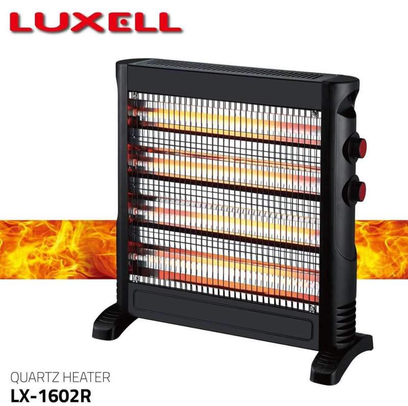 LUXELL - 4 Bar Heater with Thermostat & Safety Switch - Powerful - LX-1602R