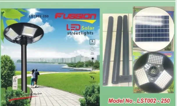 250W Solar Street Light UFO Style-Fussion