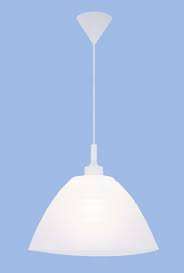 Bright Star Lighting White Silicone Pendant