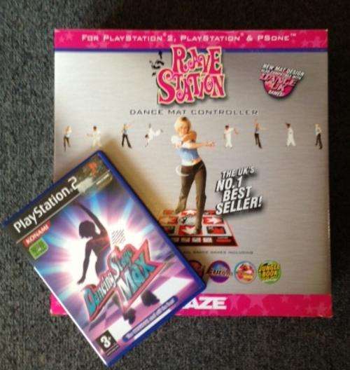 Dancing Stage Max PS2 Game + Rave Station Dance Mat