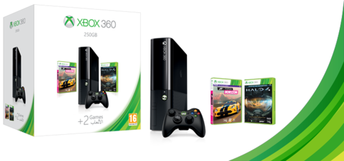 Xbox 360 Slim E 250GB Console - NEW in Box including 2 games