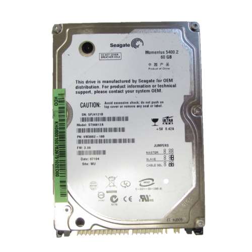 Seagate 60GB 2.5" Laptop Harddrive