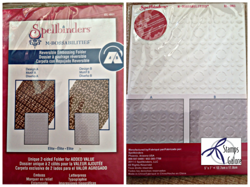 Spellbinders Reversible Embossing Folder - Elite