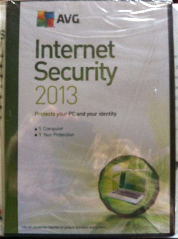AVG Internet Security 2013 1 YEAR 1 PC *REDUCED INSANITY