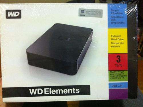Western Digital Elements 3Tb Usb 2.0 External 3'5 inch **REDUCED** Got to Go!!
