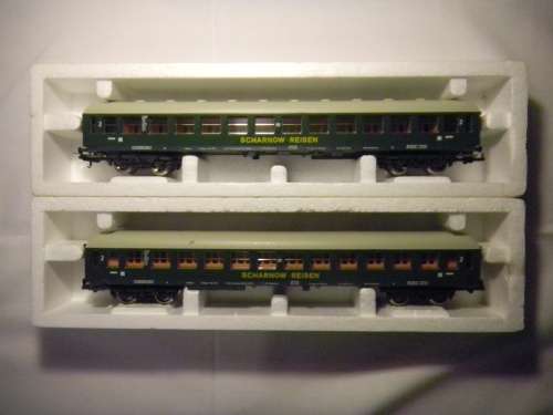 Pair of Lima Coaches from SCHARNOW-REISEN Railway, unboxed but never used.