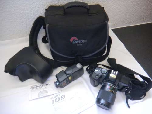 VINTAGE YASHICA 109 Multi-Program 35mm SLR Camera and Acessories