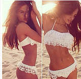 White sexy swim suit