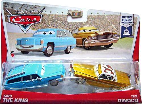 Disney Cars Mrs The King & Tex Dinoco - Movie Moments - Piston Cup
