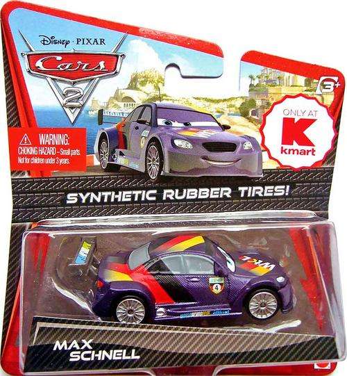 Disney Cars 2 Kmart Day 7 Exclusive Rubber Tyres Max Schnell