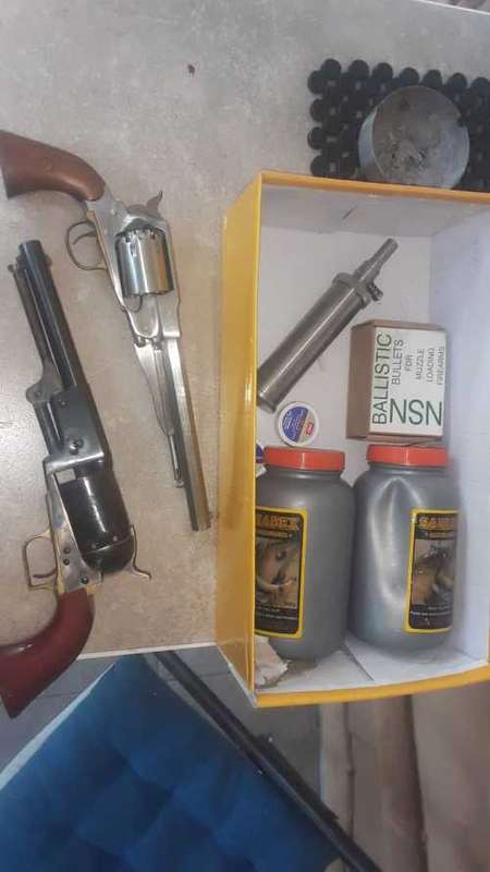 Replica Colt Antique and 1 Other Black Powder Replica Gun with stopper