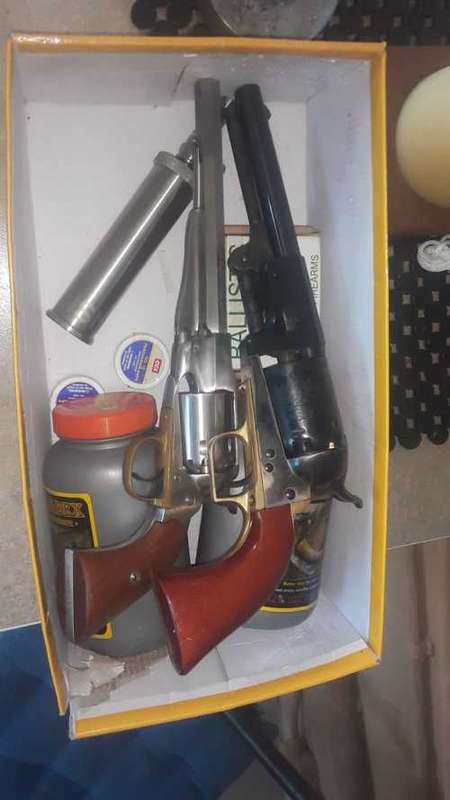 Replica Colt Antique and 1 Other Black Powder Replica Gun with stopper