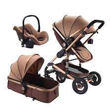 3 in 1 Baby Stroller Stroller Folding Carriage Gold Baby Stroller Newborn Stroller