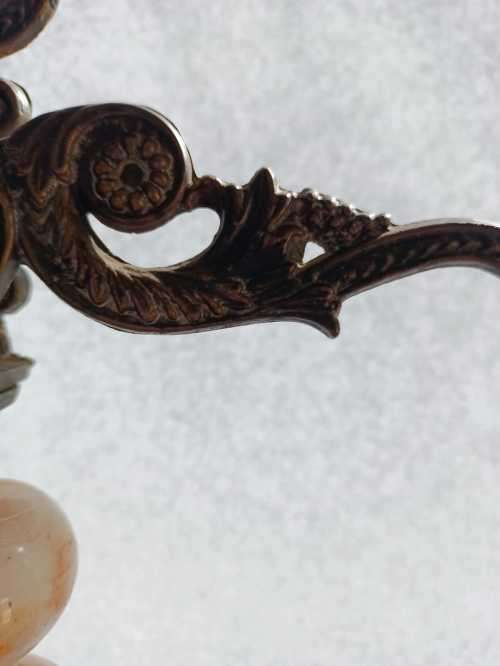 Vintage Fine Detailed Brass and Marble Scale