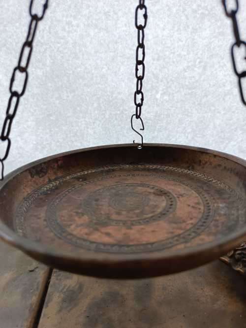 Vintage Fine Detailed Brass and Marble Scale