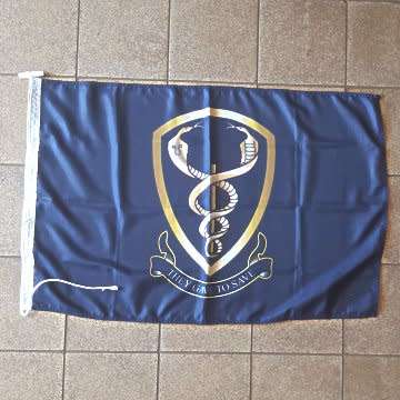 S.A Medical Services Corps Commemorative Flag - 90cmx60cm - very Good Condition.