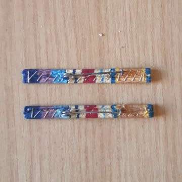 Pair Of WWII Medal Ribbon Bar Miniature