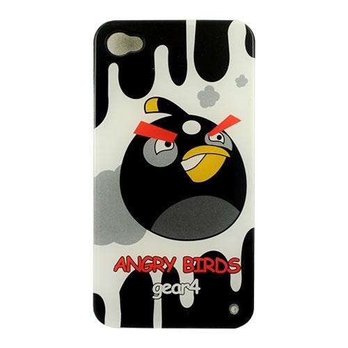 Angry Birds Black and White Iphone 4 Hardshell Back Case