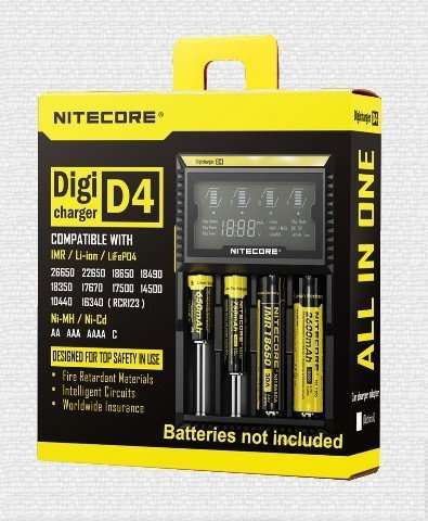 Nitecore D4 Charger (4 Bay) - Vape