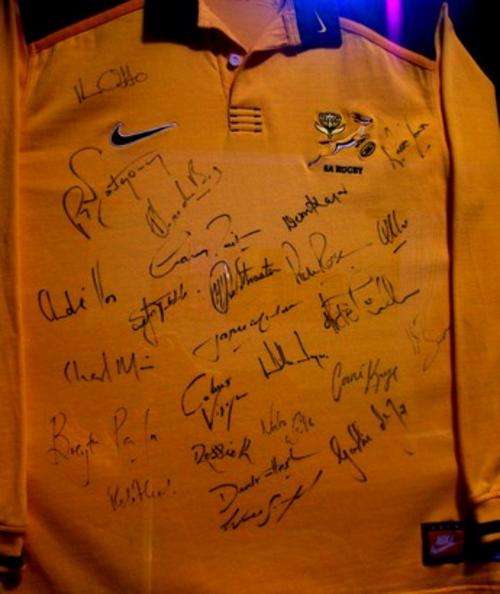 1999 (?) Springbok Rugby Jersey Signed