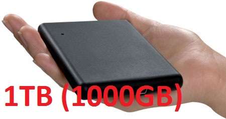 1TB (1000GB) 2.5" EXTERNAL HARD DRIVE (TOSHIBA INSIDE)