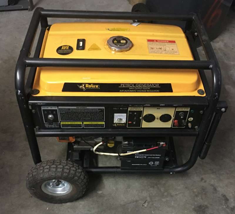Rolux 5500w (5.5kVa) petrol generator with built-in AVR