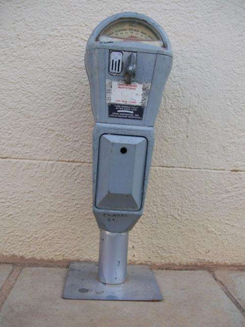 OId South African mechanical parking meter RELISTED DUE TO TIME WASTERS
