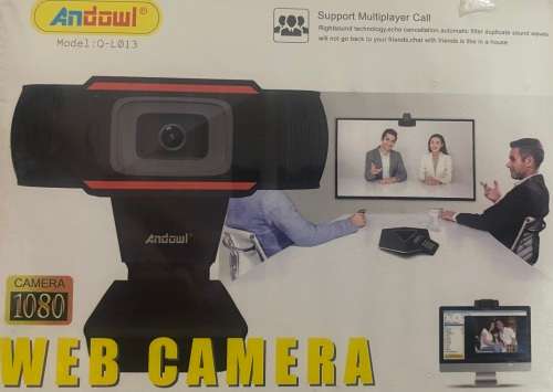 Andowl Webcam with Microphone - Full 1080P HD PC Webcam, Plug and Play Webcam (New and Sealed)