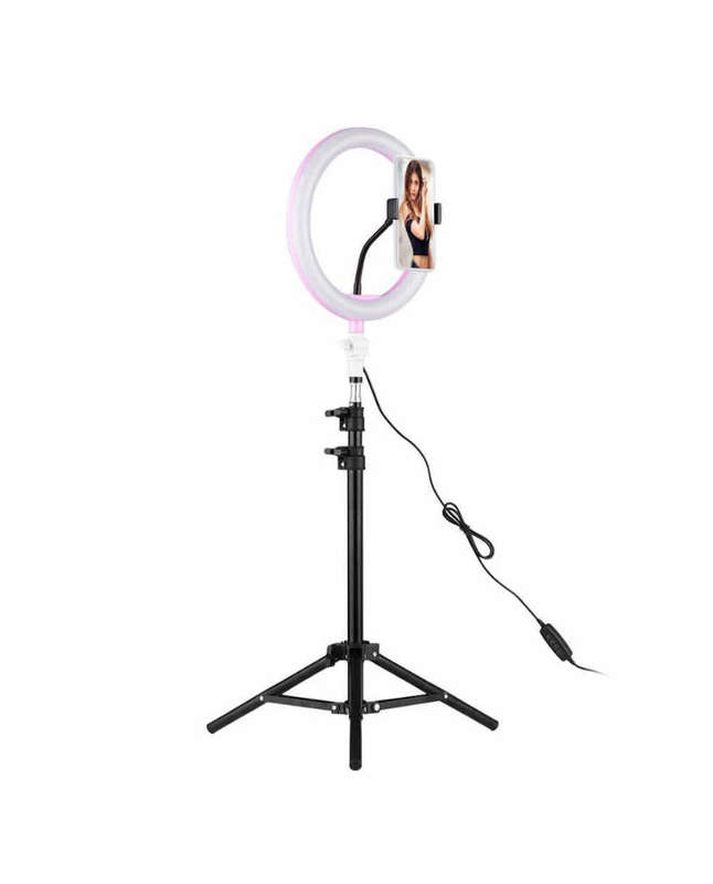 26cm LED Ring Light with 111cm Light stand & Univeral Phone Holder Kit (Please read)