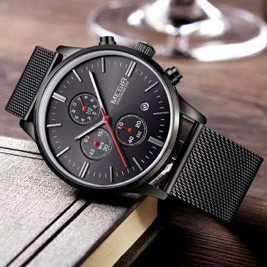 MEGIR  Speedchrono Mesh Strap Luxury Gents Quartz Dress Watch"STUNNING WATCH,BETTER PRICE!!"