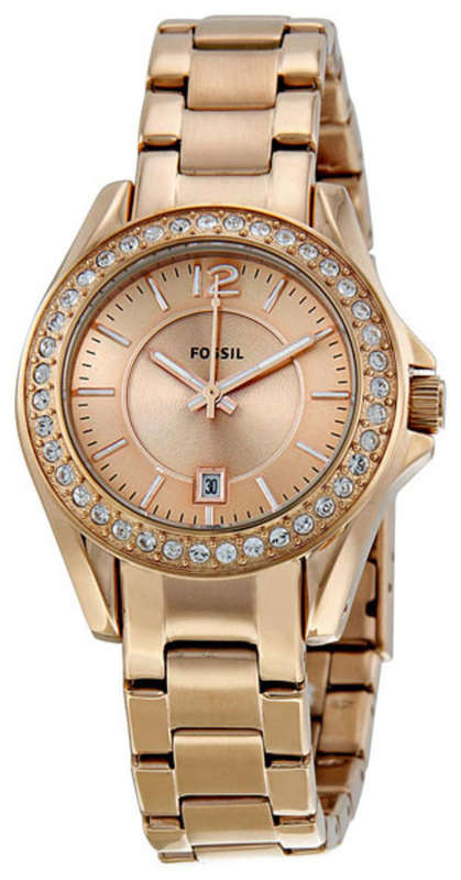 **NEW** FOSSIL Riley Mini Rose-Gold Quartz Ladies Watch(STUNNING TIMEPIECE!)