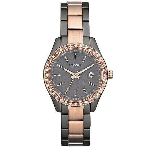 **NEW**FOSSIL Georgia 2-Tone Ladies Quartz Watch(STUNNING TIMEPIECE!)