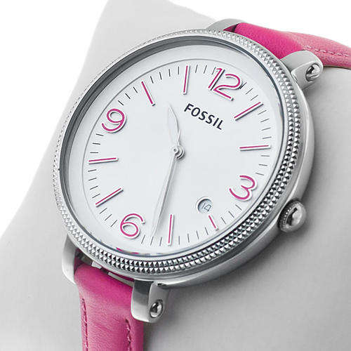 **NEW** FOSSIL Heather XL Quartz Ladies Pink Leather Watch(STUNNING TIMEPIECE!)