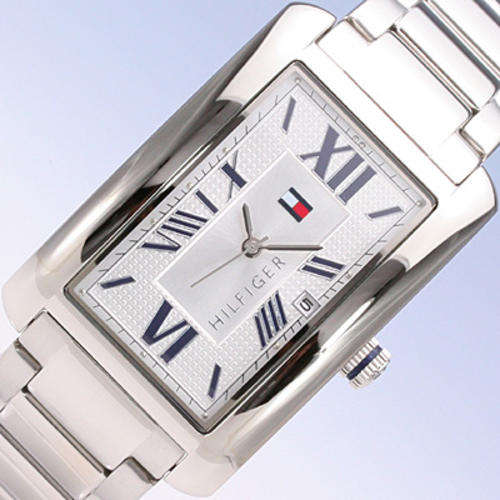 TOMMY HILFIGER Classic Stainless Steel Tank Gents Dress Watch(BRAND NEW WITH ALL DOCUMENTS!!)