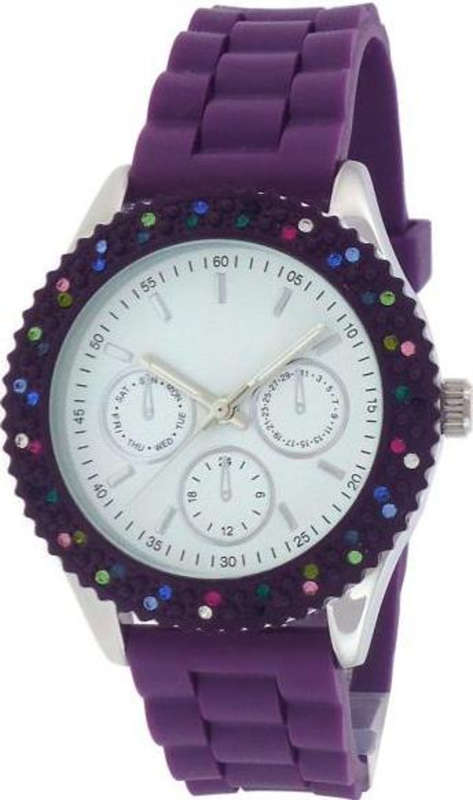 **NEW** FMD (By FOSSIL) Coloured Crystal Accented Ladies Quartz Dress Watch