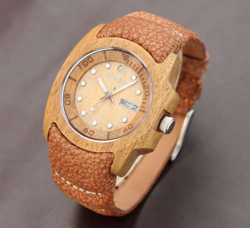 BEWELL Natural Wood & Leather (Gassen James Collection) Unisex Dress Watch(LIMITED EDITION!!)