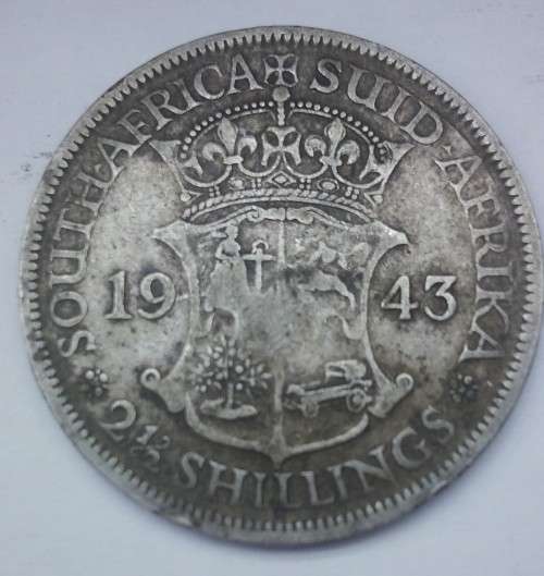 1943 HALF CROWN....***NOT CLEANED AND A RARE DATE***