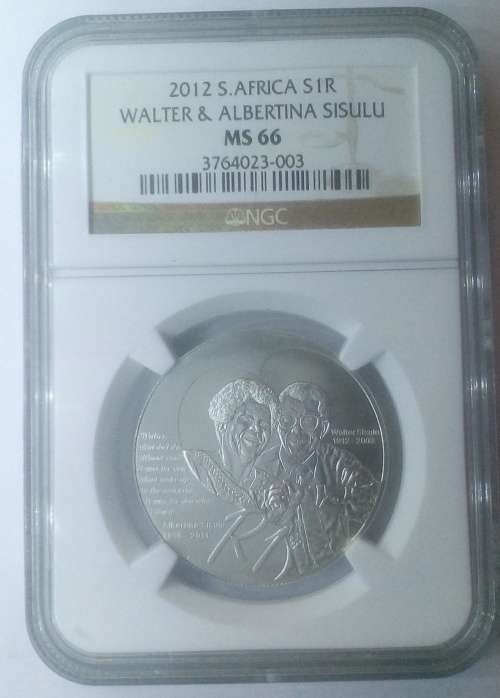 2012.Walter & Albertina Graded coin MS66 !!!
