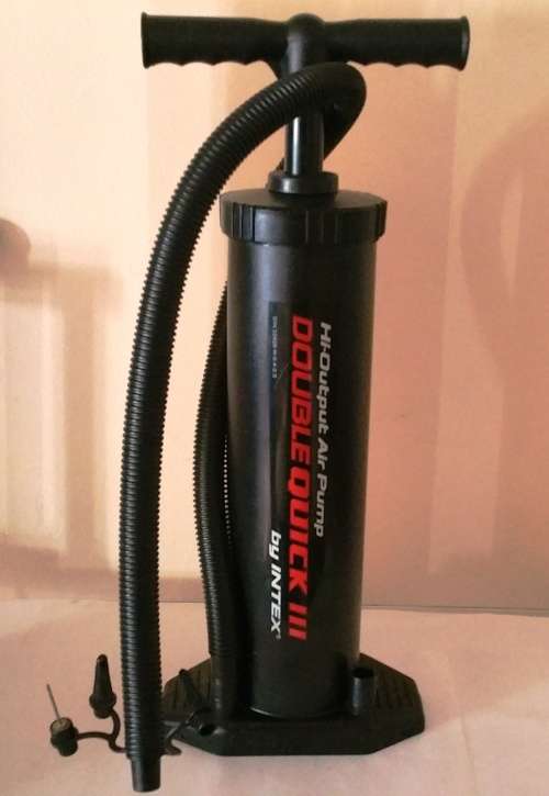 INTEX HIGH-OUTPUT (HAND/MANUAL) AIR PUMP DOUBLE QUICK III - 48cm
