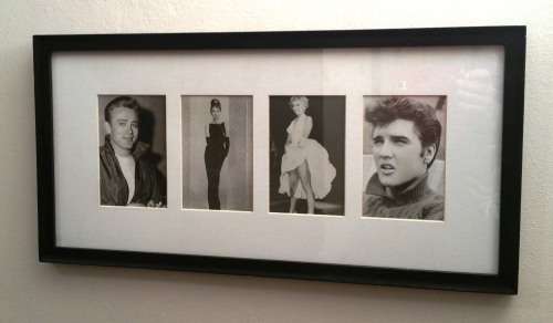LEGENDS FRAMED: AUDREY - JAMES - MARILYN - ELVIS