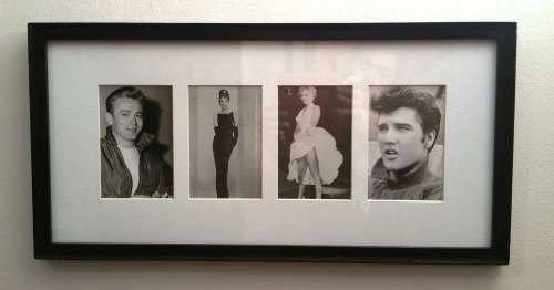 LEGENDS FRAMED: AUDREY - JAMES - MARILYN - ELVIS